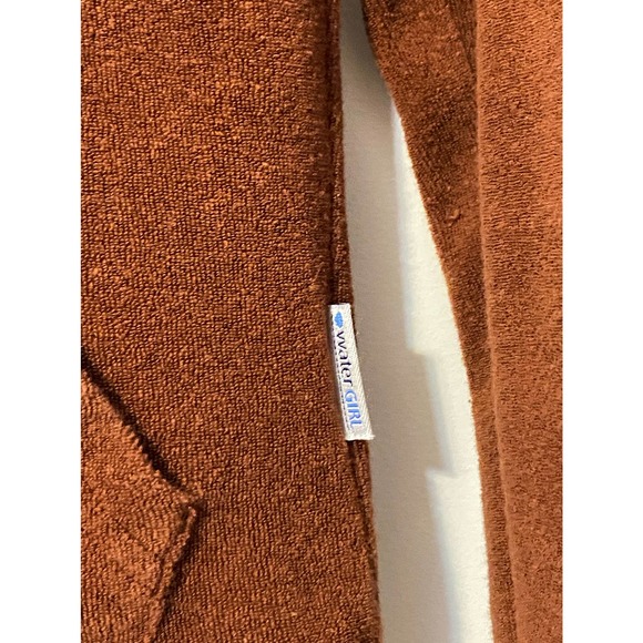 Patagonia Water Girl brown burnt orange jacket with hood sz small - Picture 5 of 7